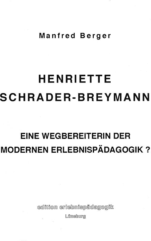 Henriette Schrader-Breymann