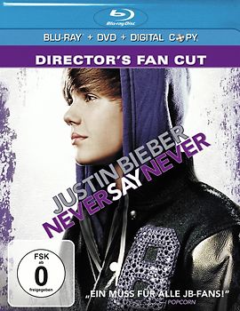 Jusitin Bieber - Never Say Never [Director's Fan Cut, inkl. DVD] Blu-ray Disc