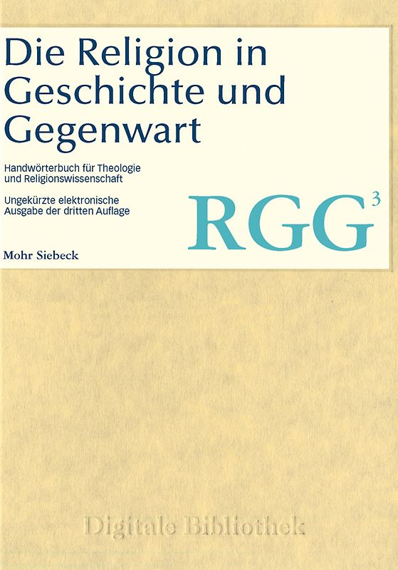 Digitale Bibliothek 12: RGG - Die Religion in Geschichte und Gegenwart MacOS