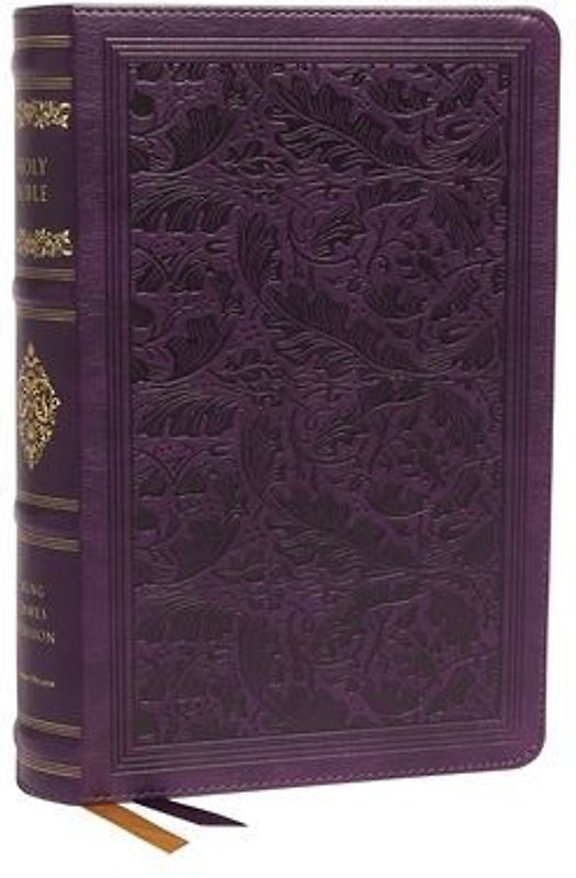 Kjv, Sovereign Collection Bible, Personal Size, Leathersoft, Purple, Red Letter Edition, Comfort Print