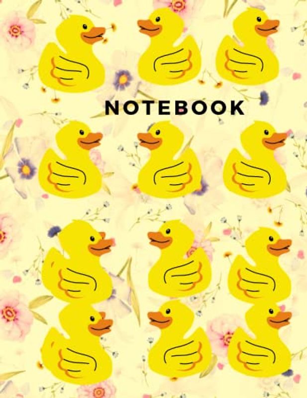 Duck Notebook: College Ruled Duck Composition Notebook