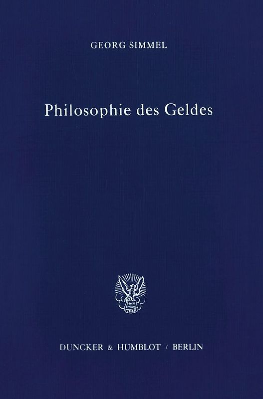 Philosophie des Geldes.