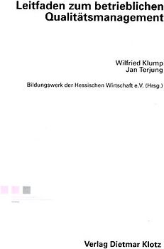 Leitfaden zum betrieblichen Qualitätsmanagement