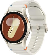 Image of Samsung Galaxy Watch7 40 mm aluminium kast beige op sportbandje S/M beige [wifi + 4G] (Refurbished)