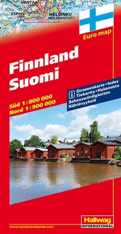 Finnland Strassenkarte 1:800 000 / 1:900 000