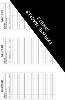 Expense Tracker Sheets: 162 Pieces Vertical Budget Tracker Paper Money Organizer For Cash Envelopes That You Can Cut Out Size 3x6 Inches