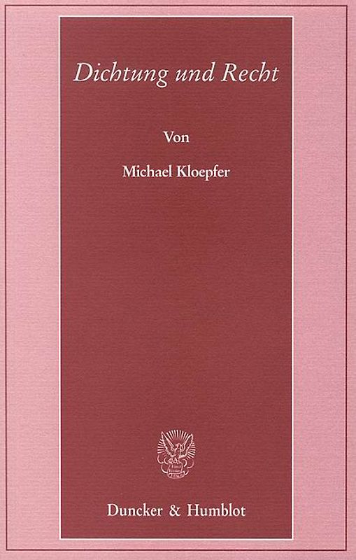 Dichtung und Recht.