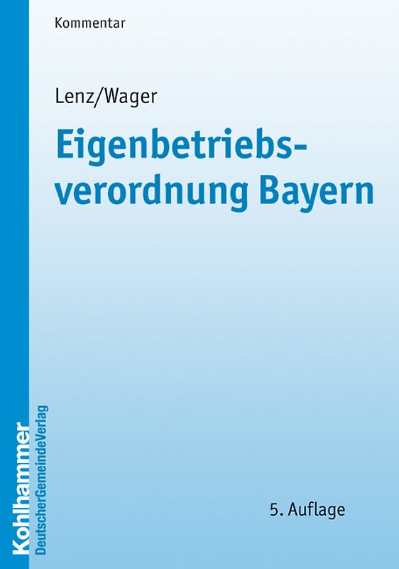 Eigenbetriebsverordnung Bayern