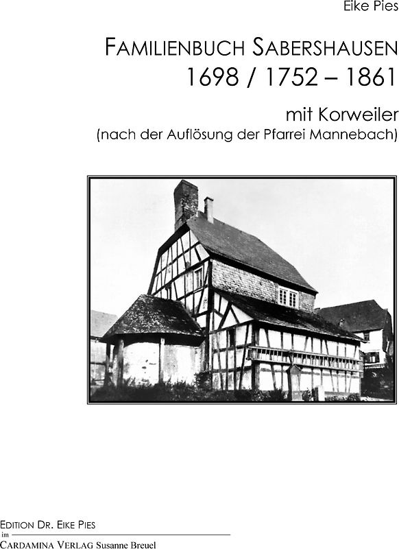 Familienbuch Sabershausen 1698 / 1752-1861