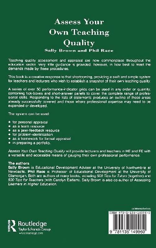 Assess Your Own Teaching Quality