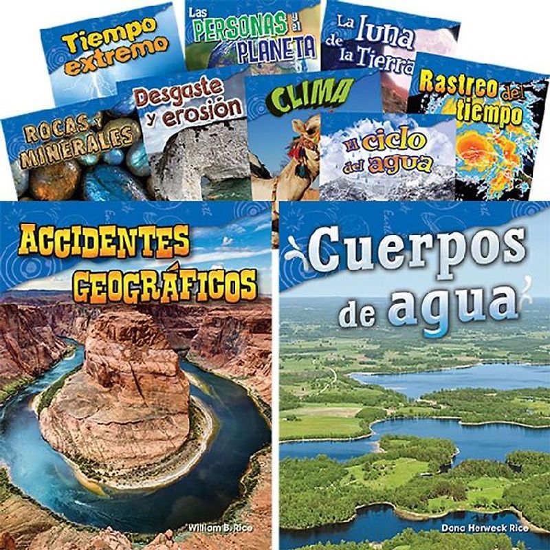 Let's Explore Earth & Space Science Grades 2-3 Spanish, 10-Book Set