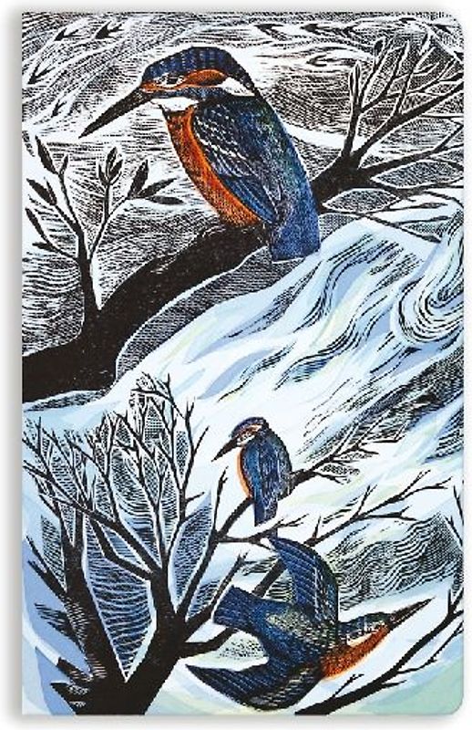 Angela Harding: Suffolk Kingfishers (Soft Touch Journal)