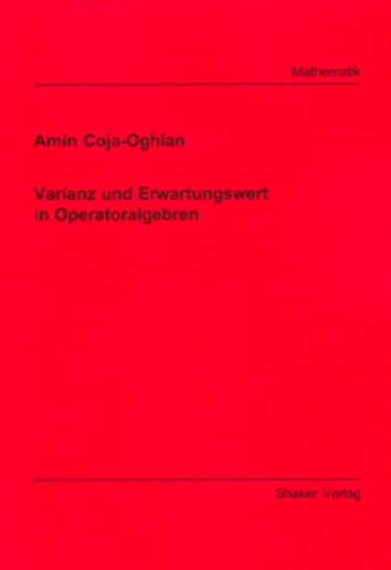 Varianz und Erwartungswert in Operatoralgebren
