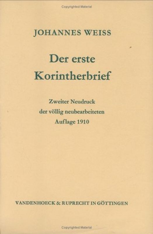 Der erste Korintherbrief