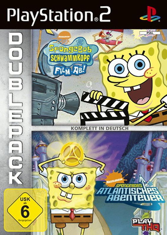 Doppelpack: SpongeBob Film ab! + SpongeBob Atlantisches Abenteuer PlayStation 2