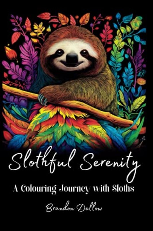 Slothful Serenity: A Colouring Journey with Sloth