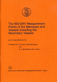 The 850 EAV Measurement Points of the Meridians and Vessels Including the Secondary Vessels