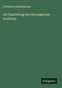 Zur Darstellung des theologischen Studiums