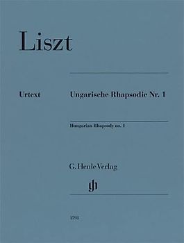 Ungarische Rhapsodie Nr. 1; Klavier zu zwei Händen: Besetzung: Klavier zu zwei Händen (G. Henle Urtext-Ausgabe)