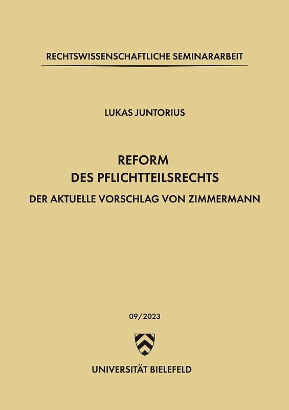 Reform des Pflichtteilsrechts