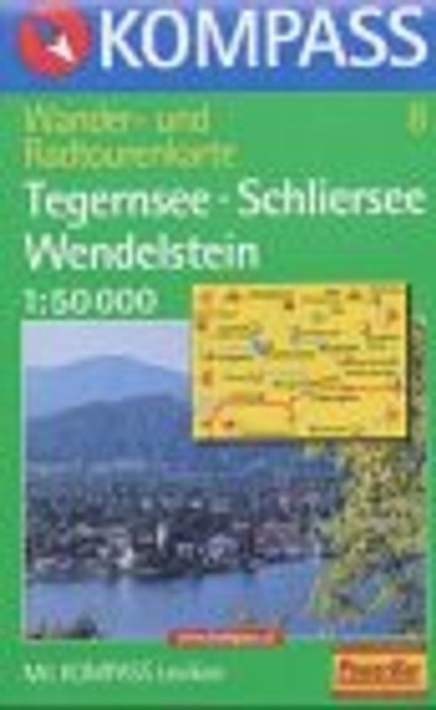 Tegernsee - Schliersee. Mit Kurzführer und Radwegen. 1:50000