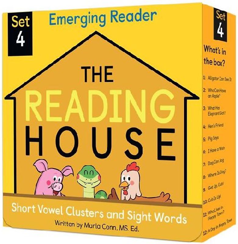The Reading House Set 4: Short Vowel Clusters and Sight Words