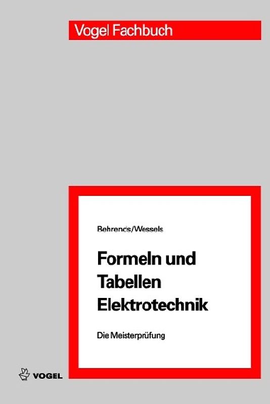 Formeln und Tabellen Elektrotechnik