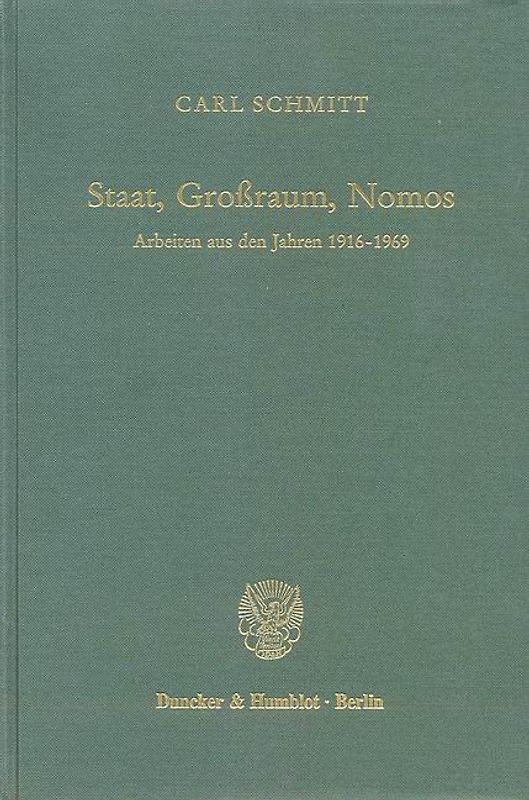 Staat, Großraum, Nomos.