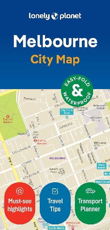 Lonely Planet Melbourne City Map