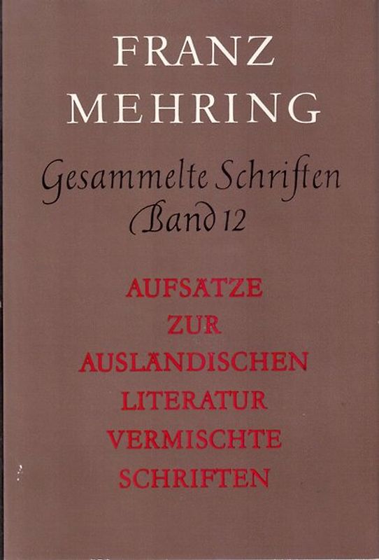 Gesammelte Schriften Band 12