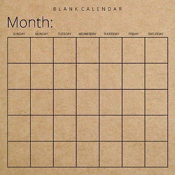 Blank Calendar