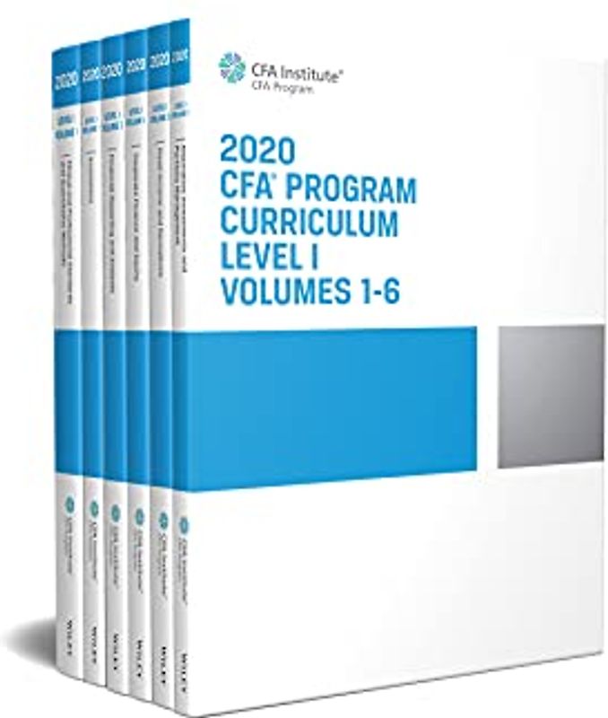CFA Program Curriculum 2020 Level I