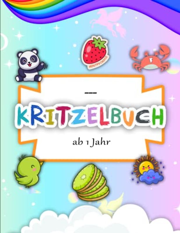 Kritzelbuch ab 1 Jahr - StressAbbauen: Ideal als Geschenk und zur Erlangung erster Feinmotorik | Tolles Geschenk Für Alle