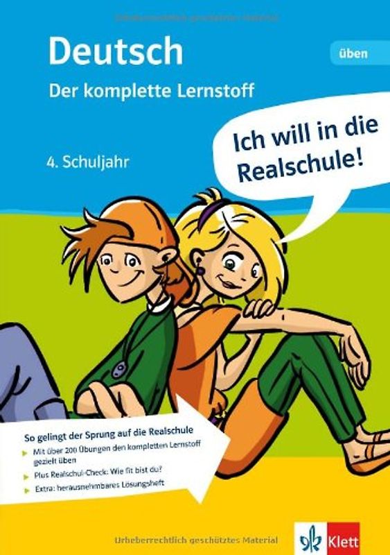 Ich will in die Realschule! Deutsch - der komplette Lernstoff 4. Schuljahr