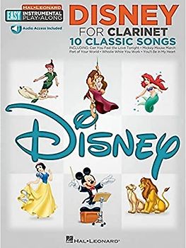 Easy Instrumental Play-Along: Disney For Clarinet (Hal Leonard Easy Instrumental Play-Along): For Clarinet: 10 Classic Songs