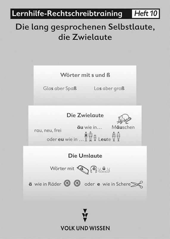 Rechtschreibtraining. Material für differenzierte Übungen auf Wort-,... / Heft 10: Länge der Vokale (Umlaute)