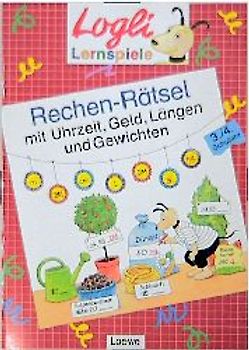 Rechen-Rätsel mit Uhrzeit, Geld, Längen und Gewichten