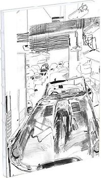 Teneues - Sketchbook: Malcolm and the Mechanics, Hardcover, Exposed Spine, Lays Flat, Large Format, White Kraft Paper