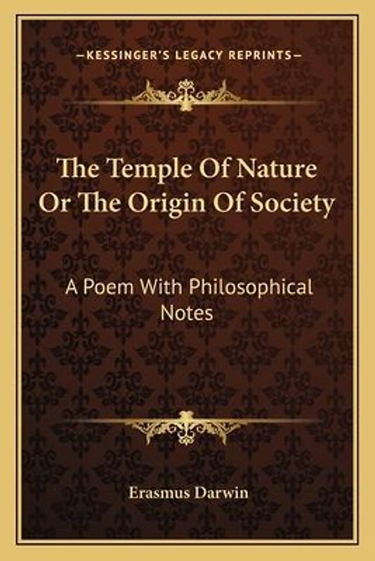 The Temple Of Nature Or The Origin Of Society