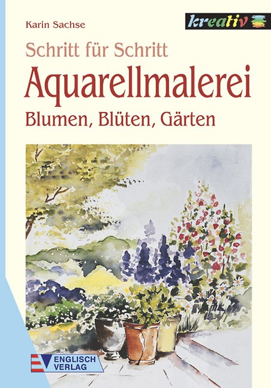 Aquarellmalerei. Blumen, Blüten, Gärten