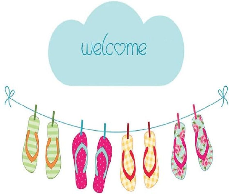 Welcome, Guest Book, Guests Comments, Visitors Book, Vacation Home Guest Book, Beach House Guest Book, Comments Book, Visitor Book, Holiday Home, Retreat Centers, Family Holiday Guest Book, flip flops (Hardback)