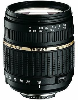 Tamron AF 18-200 mm F3.5-6.3 ASL Di IF LD XR II Macro 62 mm Filtergewinde (Nikon F Anschluss) schwarz