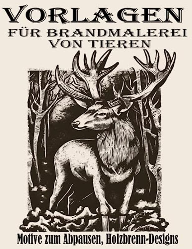 Vorlagen für Brandmalerei von Tieren: Motive zum Abpausen, Holzbrenn-Designs