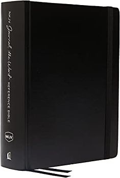 NKJV, Journal the Word Reference Bible, Hardcover, Black, Red Letter, Comfort Print: Let Scripture Explain Scripture. Reflect on What You Learn.