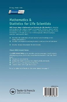 BIOS Instant Notes in Mathematics and Statistics for Life Scientists