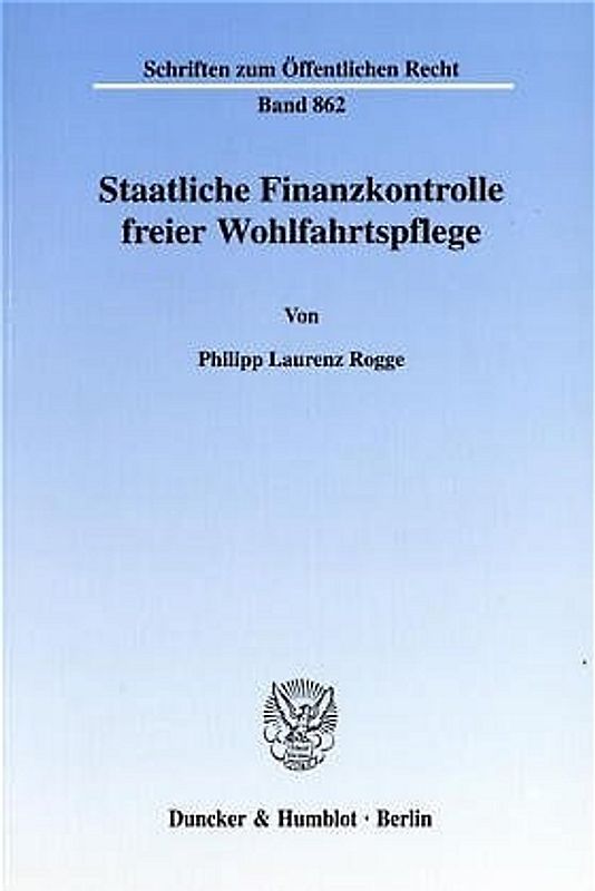 Staatliche Finanzkontrolle freier Wohlfahrtspflege.
