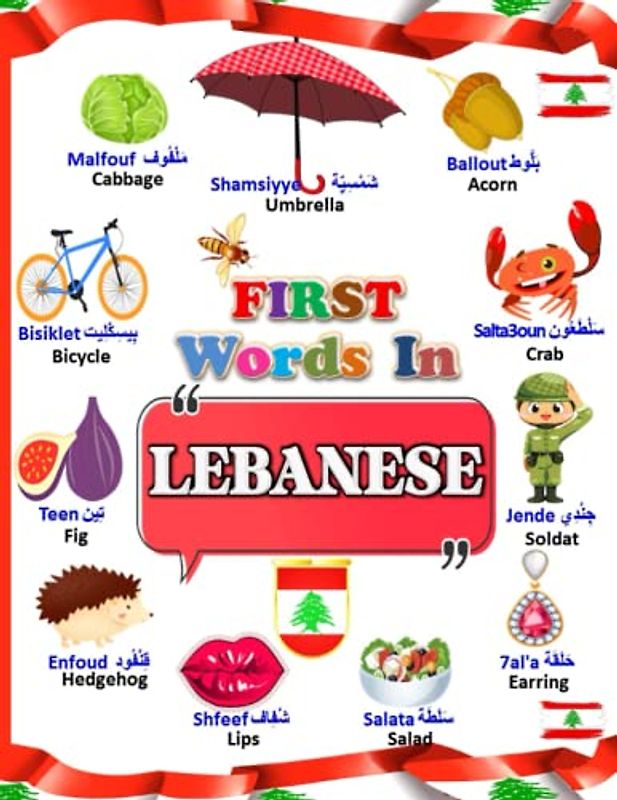 First Words In Lebanese: Learn the Arabic Lebanese (levantine arabic) for your kids.
