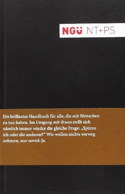 Neue Genfer Uebersetzung (NGU) - Neues Testament + Psalmen