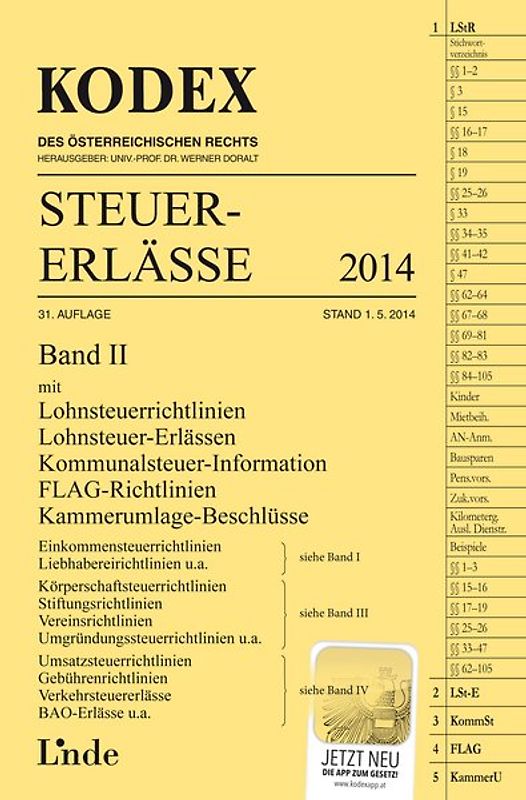 KODEX Steuer-Erlässe 2014 Band II
