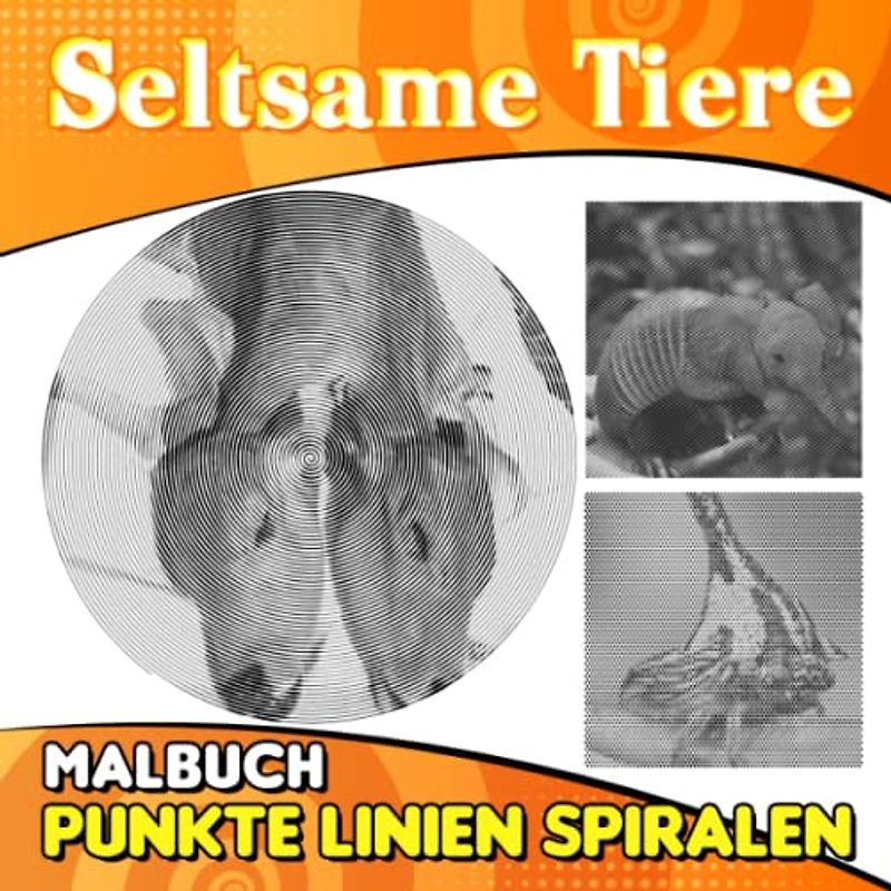 Seltsame Tiere Punkte Linien Spiralen Malbuch: Entlasten Sie den Stress mit 30 Bildern zum Ausmalen | Geschenke für Kinder, Jugendliche und mehr Altersgruppen an besonderen Tagen